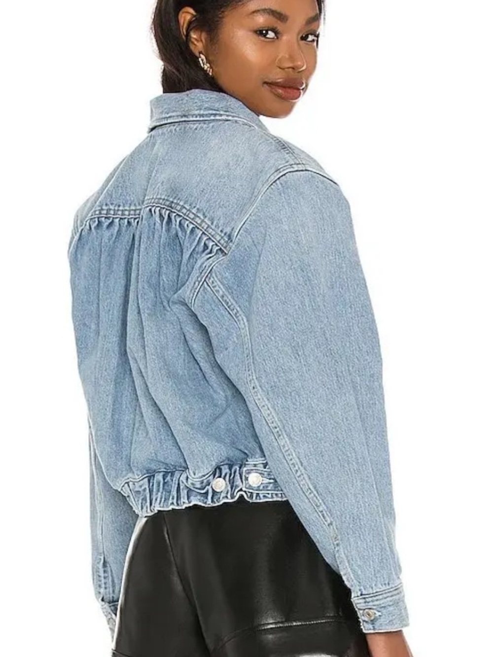 Agolde Blanca Oversized Denim Jacket - Picture 5 of 15